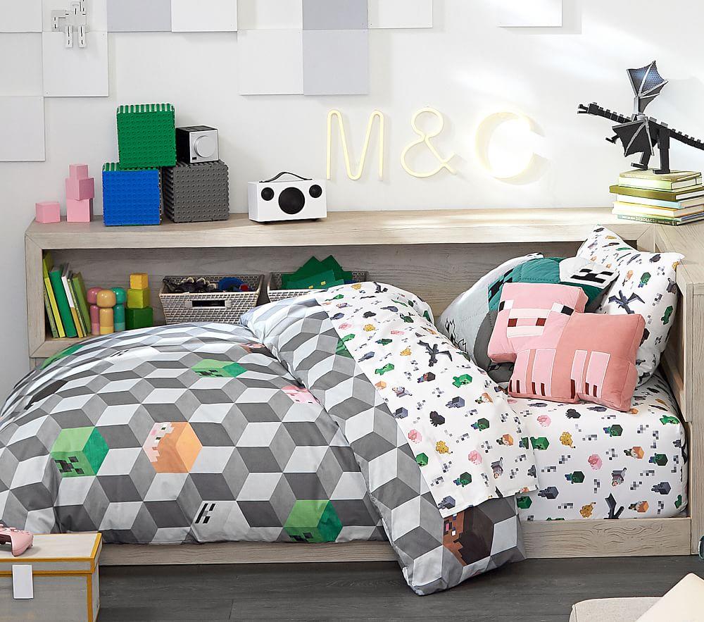 Minecraft Organic Sheet Set Pillowcases Pottery Barn Kids AU